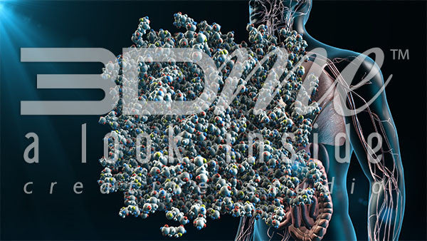 Insulin molecule mid shot