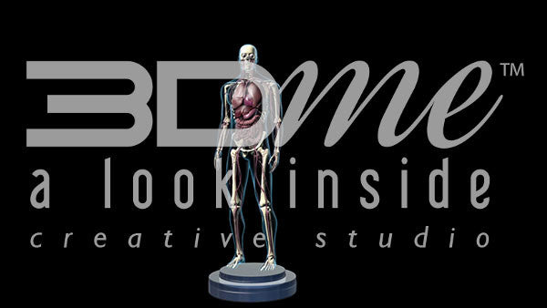 Human Male Whole Body Anterior (black background)