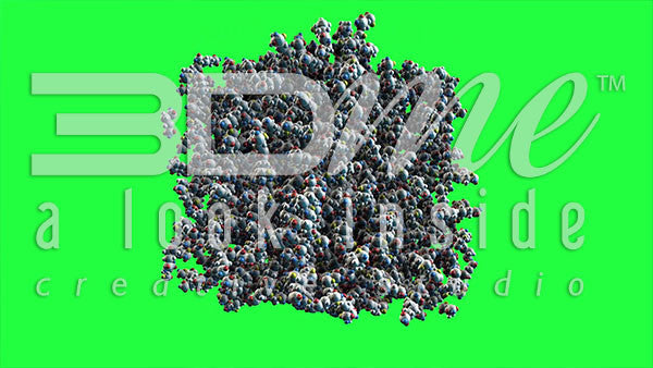 Insulin Molecule Spin Greenscreen